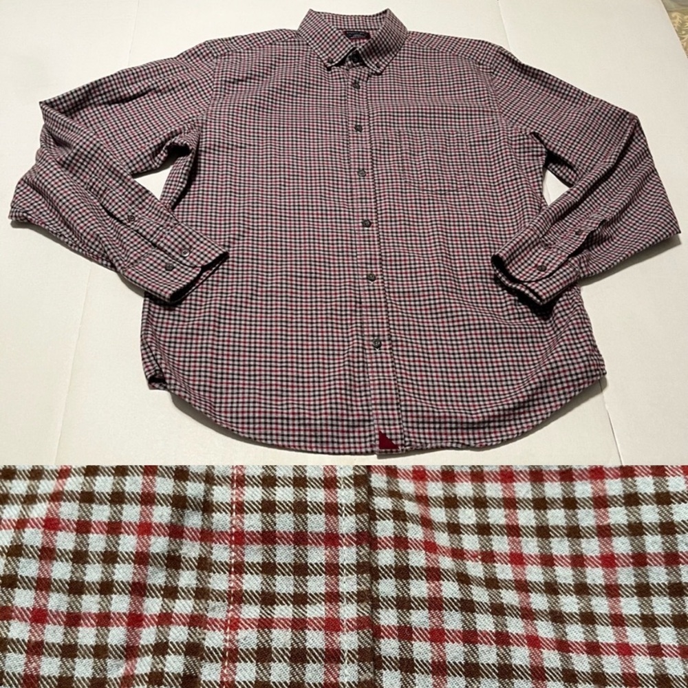 UNTUCKit Men's Red & Brown Check Button-Down Shirt